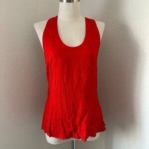 ANGL Cami Top Strappy Scoop Halter Neck Sleeveless Lightweight Red Sz M NWT